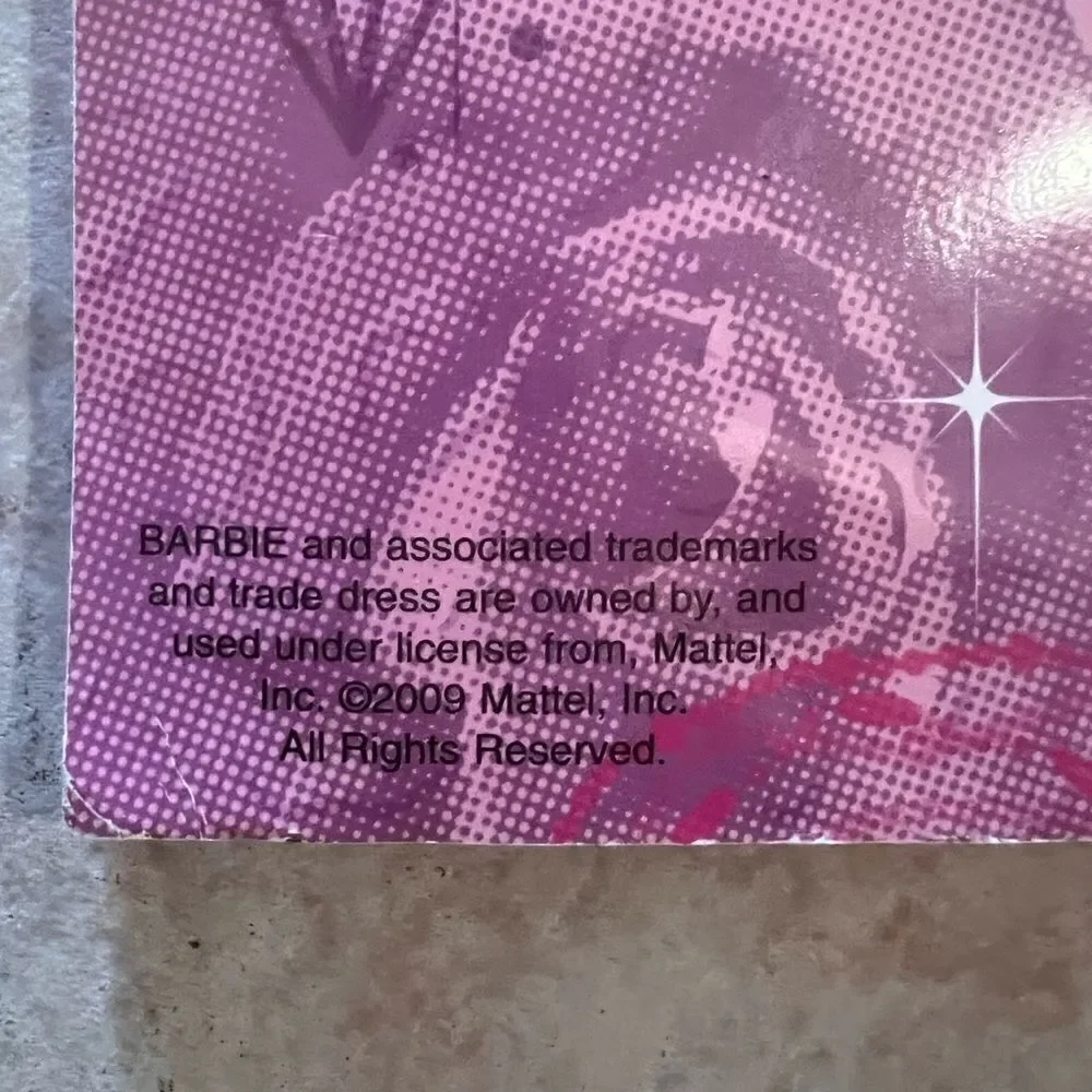 Vintage Barbie coloring book activities 2009